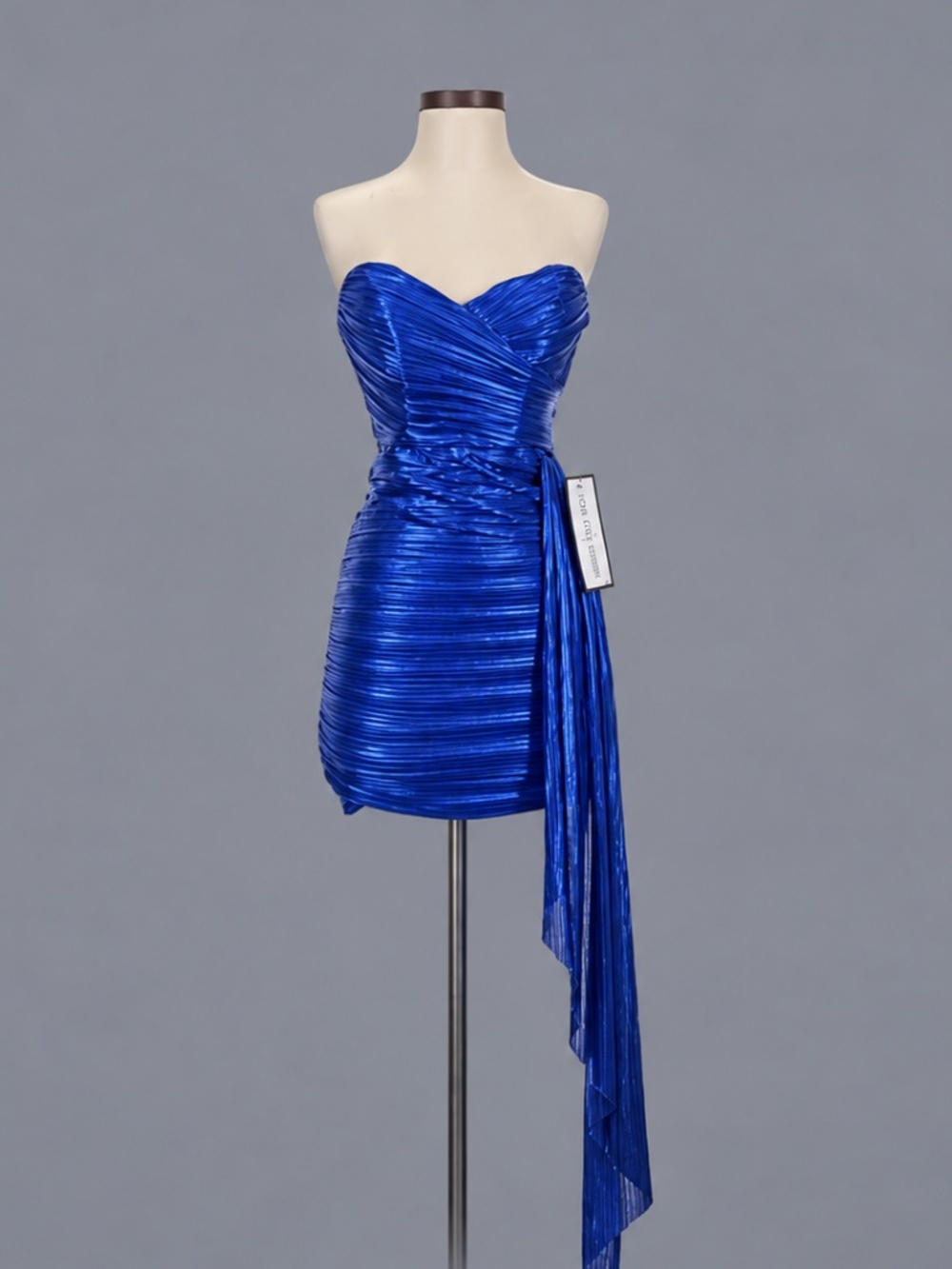City Studio Metallic Ruched Strapless Mini Dress – Size 3/4 (S) – NWT